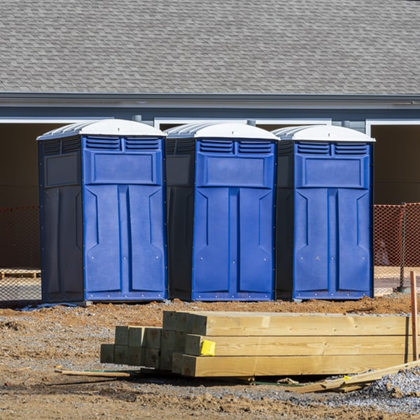 is there a specific order in which to place multiple portable restrooms in Hortonville